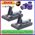 Miniatyrbillede 2 af 2: Erstatningsbatteri til V10, 6000mAh kapacitet, smarte beskyttelsesfunktioner,2Pcs 6000mAh