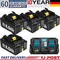 Miniatyrbillede 2 af 2: 8000mAh kapacitet, 18V spænding, Li-Ion type,4X8.0Ah1X6A Oplader