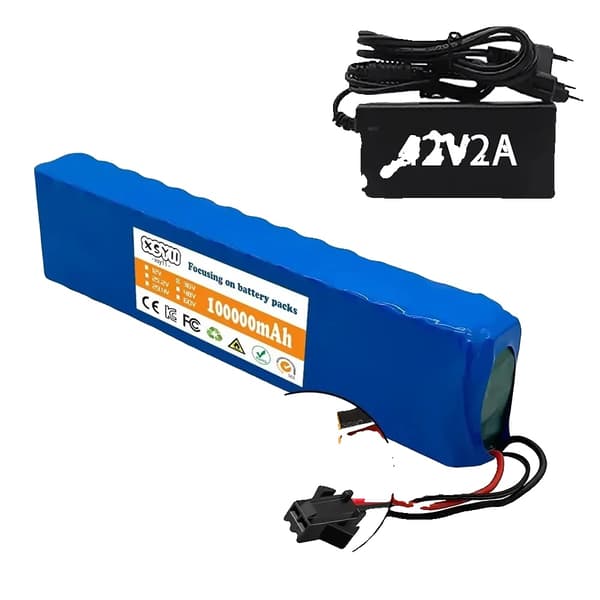 Lithiumbatteripakke, 100000mAh kapacitet, 36V spænding, BMS-funktion,EU-XT60-SM