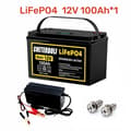 Miniatyrbillede 2 af 2: LiFePO4 batteripakke, 100Ah kapacitet, hurtigopladningskapacitet,100Ah med oplader