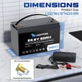 Miniatyrbillede 2 af 2: 24V 60Ah Lithium Iron Phosphate Batteri, Høj Afladningskapacitet, Forlænget Levetid,24V 60AH