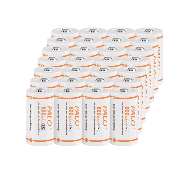 PALO genopladelige batterier, 800mAh kapacitet, tilgængelige i 12 til 32 stk,28 stk. batteri