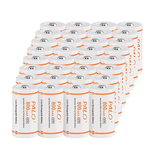 PALO genopladelige batterier, 800mAh kapacitet, tilgængelige i 12 til 32 stk,32 stk. batteri