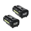 Miniatyrbillede 1 af 2: Erstatningsbatterier til Ryobi OP4050, 6000mAh kapacitet, 40V Li-Ion,2 stk 6000mAh