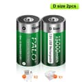 Miniatyrbillede 2 af 2: Lithium-Ion Batteri, Type-C USB Opladning, Langvarig Strøm, 2 stk