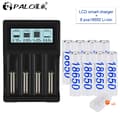 Miniatyrbillede 2 af 2: PALO 18650 Batteri, 3200mAh Kapacitet, 3.7V Spænding,8 Batteri 1 Oplader