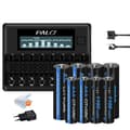 Miniatyrbillede 1 af 2: Genopladelig Batterioplader, LCD-skærm, 8 Slots, 4AA 4AAA 1oplader