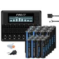 Miniatyrbillede 1 af 2: Genopladelig Batterioplader, LCD-skærm, 8 Slots, 12AA 12AAA 1oplader