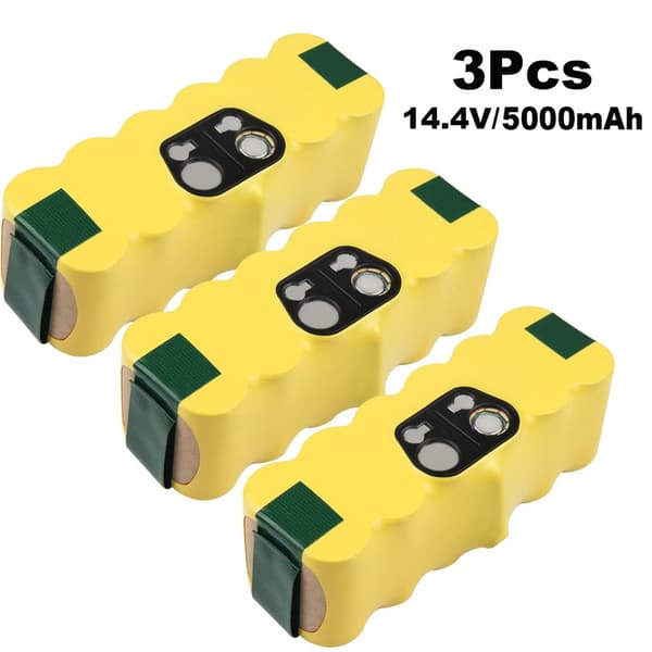 Genopladeligt batteri til iRobot Roomba, 5,0Ah kapacitet, 14,4V spænding,3STK 5.0Ah BAT