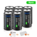 Miniatyrbillede 2 af 2: CR123A Genopladeligt Batteri, Type-C USB Opladning, Høj Kapacitet, 8PCS batteri