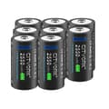 Miniatyrbillede 1 af 2: CR123A Genopladeligt Batteri, Type-C USB Opladning, Høj Kapacitet, 8PCS batteri