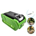 Miniatyrbillede 1 af 2: Li-Ion Genopladeligt Batteri, 6000mAh Kapacitet, Kompatibelt med GreenWorks Værktøj,1 Stykke