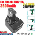 Miniatyrbild 2 av 2: Uppladdningsbart batteri för Hitachi EB1212S, 3500mAh kapacitet, Ni-MH-teknologi,1 styck batteri