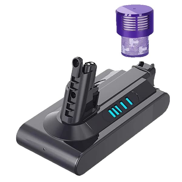 Genopladeligt Støvsuger Batteri, Kompatibelt med Dyson V6, V7, V8, V10 - SV07, SV09, SV10, SV12, DC62, 1 V10 6000