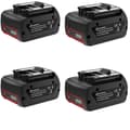 Miniatyrbillede 1 af 2: 18V Li-Ion batteripakke, 6,0Ah kapacitet, kompatibel med Bosch værktøj,4 stk.
