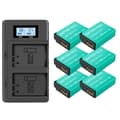 Miniatyrbillede 1 af 2: Canon LP-E17 Batteri, LCD USB Oplader, Kompatibel med Flere Canon Kamera Modeller, 6 batteri 1 oplader