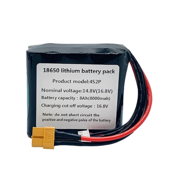 Högkapacitets UAV uppladdningsbart batteri, 8000mAH nominell kapacitet, lättviktsdesign, kompakt storlek