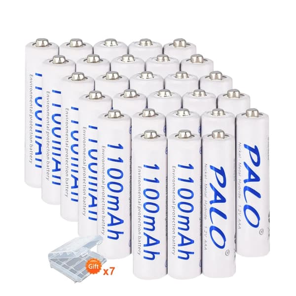 Genopladeligt AAA-batteri, 1100mAh kapacitet, NI-MH teknologi, 28 stk, 1,2V