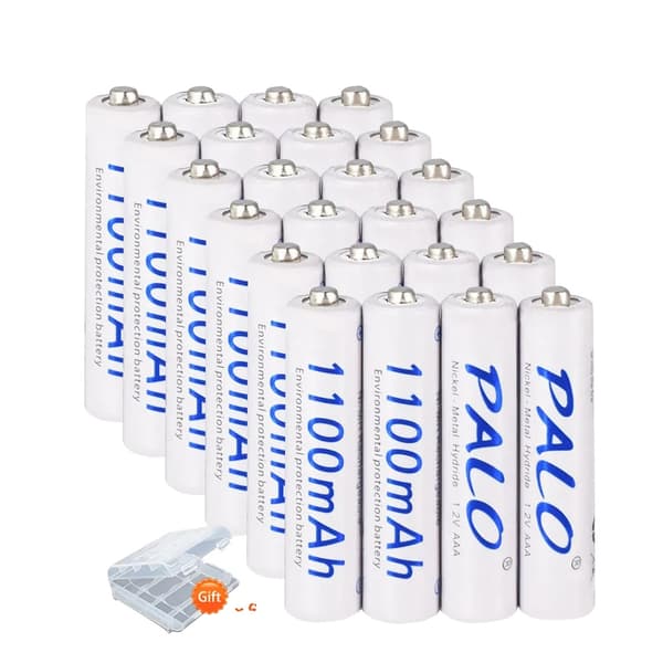 Genopladeligt AAA-batteri, 1100mAh kapacitet, NI-MH teknologi, 24 stk, 1,2V
