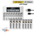 Miniatyrbillede 2 af 2: PALO Genopladelige Batterier, AA 3500mWh, AAA 1300mWh,4AA 4AAA 1Lader