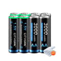 Miniatyrbillede 1 af 2: Genopladeligt AA-batteri, Langtidsholdbart, LCD USB-oplader, 8AA batteri
