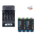 Miniatyrbillede 1 af 2: Genopladeligt AA-batteri, Langtidsholdbart, LCD USB-oplader, 4AA 1 oplader