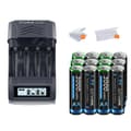Miniatyrbillede 1 af 2: Genopladeligt AA-batteri, Langtidsholdbart, LCD USB-oplader, 12AA 1 oplader