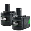 Miniatyrbillede 1 af 2: Ryobi Erstatningsbatteri, 9000mAh Kapacitet, Li-Ion Teknologi,2STK 9.0