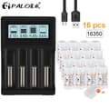Miniatyrbillede 2 af 2: Genopladeligt batteri, 800mAh kapacitet, USB Smart oplader, 16 Batteri 1 Oplader