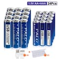 Miniatyrbillede 2 af 2: PALO Genopladelige Lithiumbatterier, 3600mWh Kapacitet, USB Praktisk Opladning,12AA og AAA