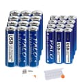 Miniatyrbillede 1 af 2: PALO Genopladelige Lithiumbatterier, 3600mWh Kapacitet, USB Praktisk Opladning,12AA og AAA