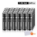 Miniatyrbillede 2 af 2: PALO 1.5V Li-ion AA Genopladeligt Batteri, 3400 mWh Kapacitet, Alsidigt til Elektronik,24 STK, 1,5V