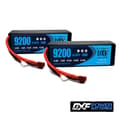Miniatyrbillede 1 af 2: DXF Lipo-batteri, 11,4V spænding, 9200mAh kapacitet,2PCS3S9200130CXT90