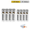 Miniatyrbillede 2 af 2: Genopladeligt Li-Ion batteri, LCD-skærm, USB-oplader, 4AA 4AAA