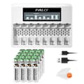 Miniatyrbillede 1 af 2: Genopladeligt Li-Ion batteri, LCD-skærm, USB-oplader, 16AAA 1Oplader