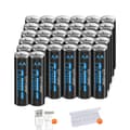 Miniatyrbillede 1 af 2: CITYORK Genopladeligt AA-batteri, 3000mWh kapacitet, USB-opladningsmetode,32 stk.