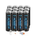 Miniatyrbillede 1 af 2: CITYORK Genopladeligt AA-batteri, 3000mWh kapacitet, USB-opladningsmetode,12 stk.