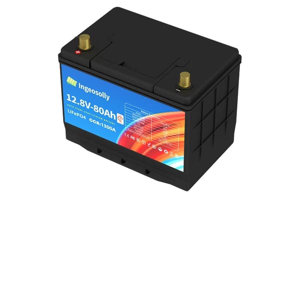 Høj CCA Lithium Jern Fosfat Batteri, 80Ah Kapacitet, Letvægtsdesign,L positiv