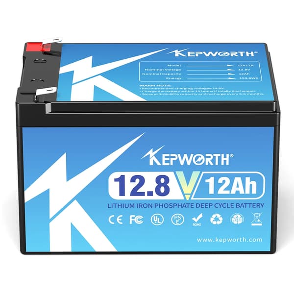LifePo4 batteri, indbygget BMS, serie eller parallel kompatibilitet., 12V 12AH