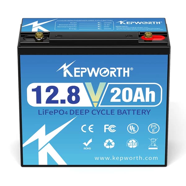 LifePo4 batteri, indbygget BMS, serie eller parallel kompatibilitet., 12V 20AH