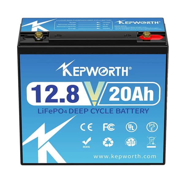 LifePo4 batteri, indbygget BMS, serie eller parallel kompatibilitet., 12V 20AH
