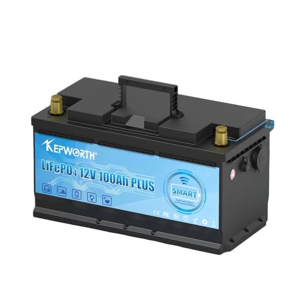 LiFePO4 batteri, indbygget Bluetooth, 6000 cyklusser, 12V100AH Bluetooth
