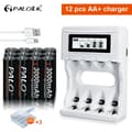 Miniatyrbillede 2 af 2: Genopladeligt AA-batteri, 3000mAh kapacitet, inkluderet smart oplader, 12V, 12AA og oplader