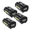 Miniatyrbillede 1 af 2: 40V Li-ion batteri, 6000mAh kapacitet, kompatibel med flere Ryobi modeller,4 stk. batteri