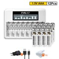 Miniatyrbillede 2 af 2: Genopladelige AAA-batterier, 1300mWh kapacitet, miljøvenligt design,12AAA 1 Oplader