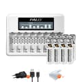 Miniatyrbillede 1 af 2: Genopladelige AAA-batterier, 1300mWh kapacitet, miljøvenligt design,8AAA 1 Oplader