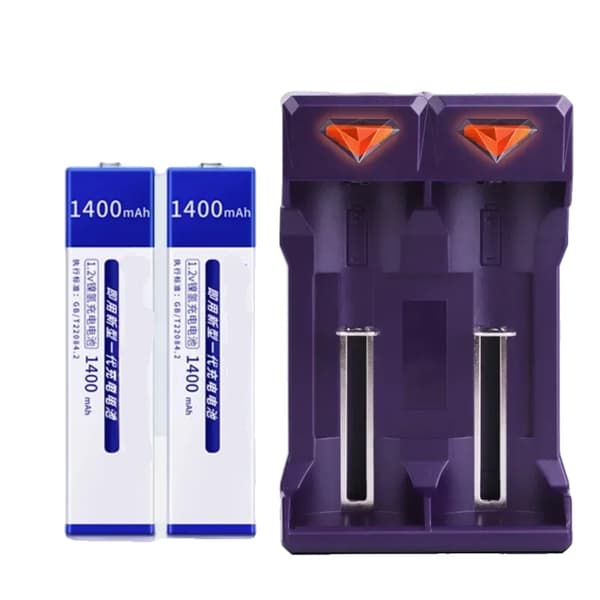 Genopladeligt 1400mAh Ni-MH Batteri, Kompakt Størrelse, Effektiv Ydeevne,1,2V, UK201 og 6F 2stk