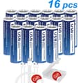 Miniatyrbillede 2 af 2: PALO USB genopladelige batterier, 1,5V lithium, 2800mWh kapacitet,16 stk.