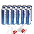 Miniatyrbillede 1 af 2: PALO USB genopladelige batterier, 1,5V lithium, 2800mWh kapacitet,12 stk.