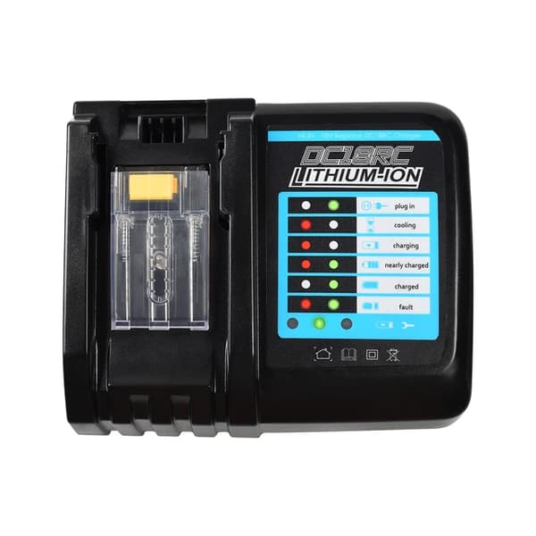 Genopladeligt batteri, høj kapacitet 90Ah, LED-indikator, 18V, oplader
